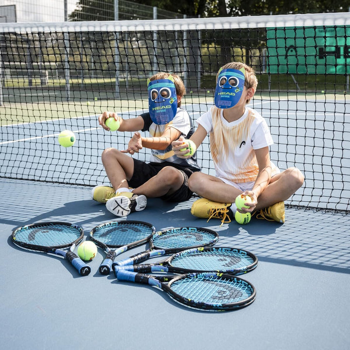 HEAD Novak 25 Tennisschläger, Schwarz/Blau, 8-10 Jahre