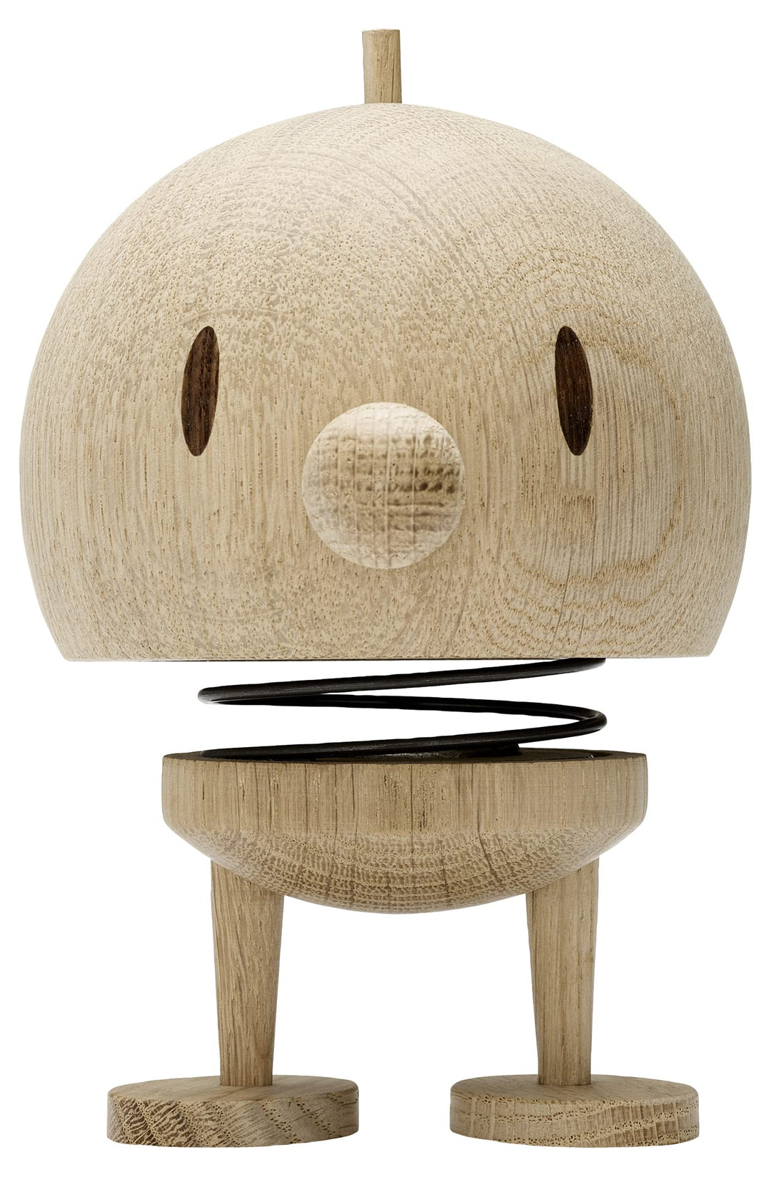 Hoptimist - Skandinavisches Design - Large Bumble aus Holz - Höhe 13,5 cm, Durchm. 10 cm - Raw Oak L
