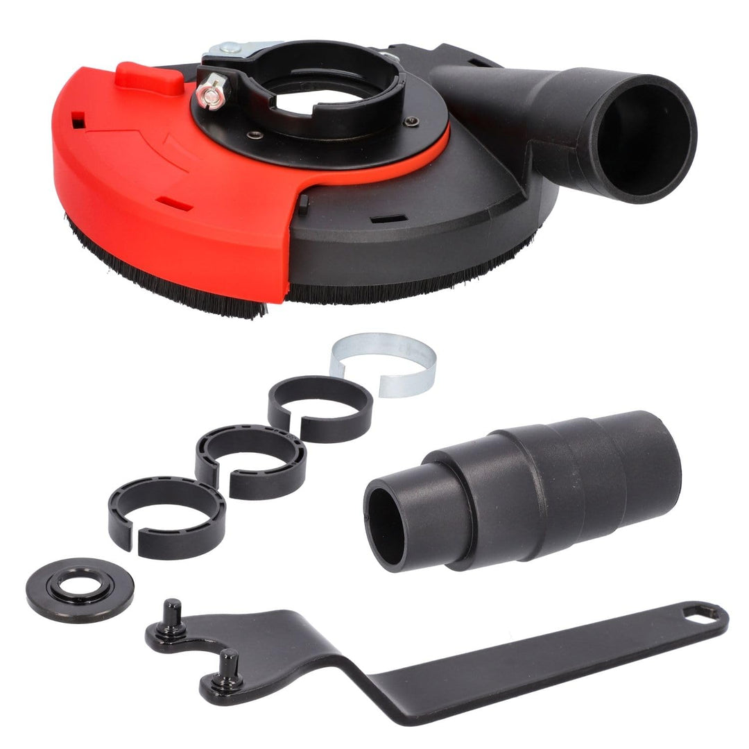 BTEC Staubabsaugung Absaughaube für Winkelschleifer mit Bürstenkranz für Ø 100 mm 115mm 125mm - für