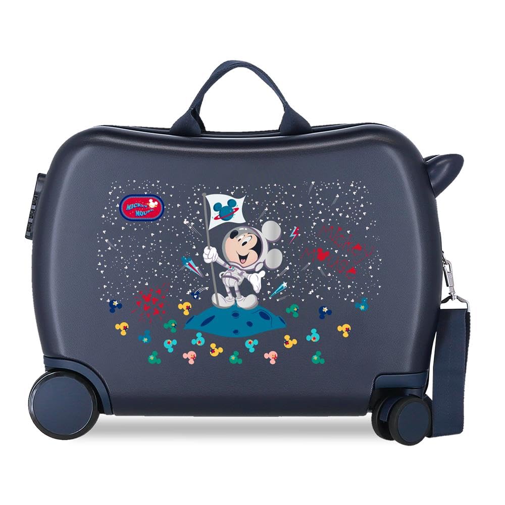Disney Mickey Mickey on The Moon Kinderkoffer, Blau, 50 x 38 x 20 cm, starrer ABS-Kombinationsversch
