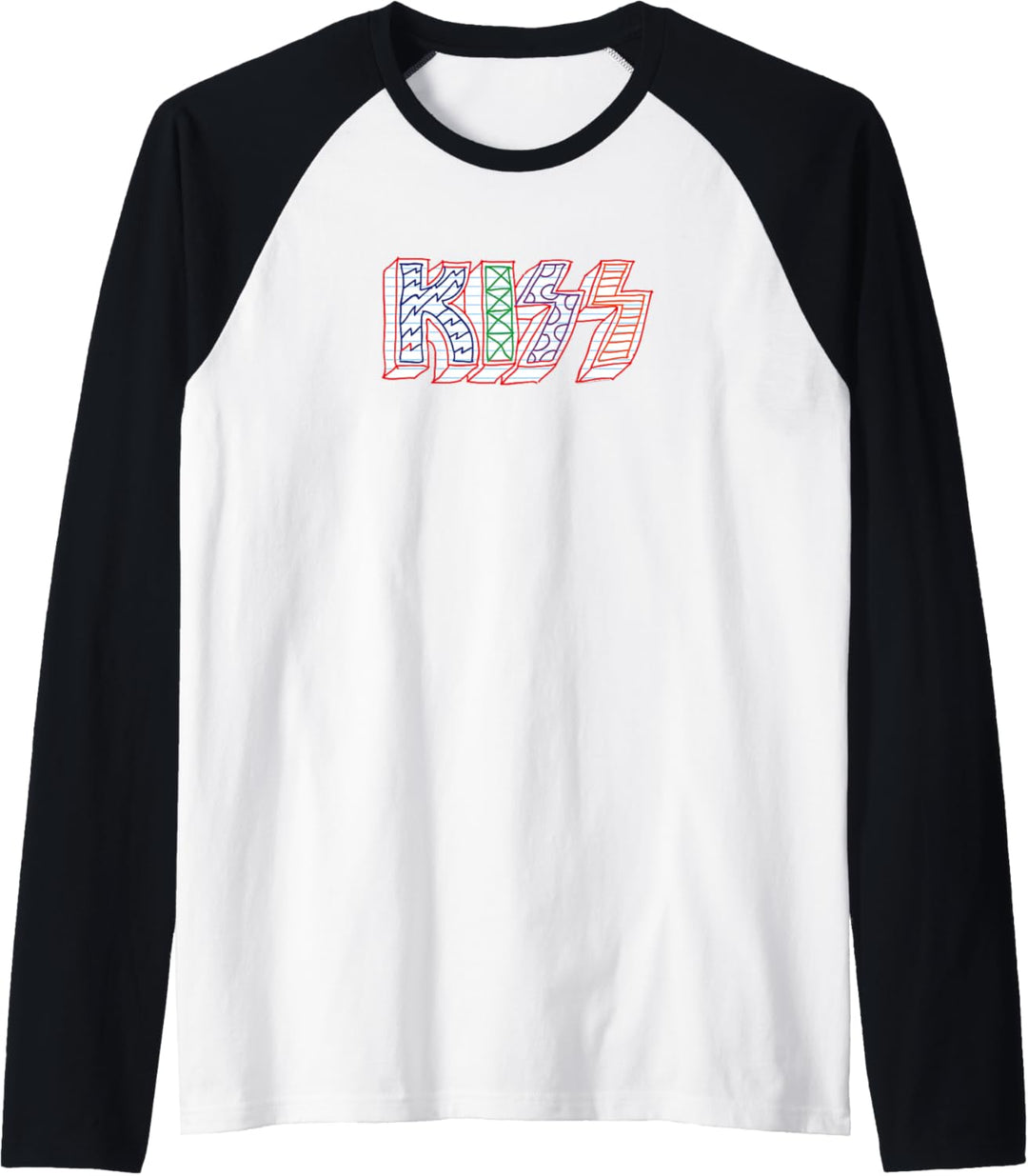 KISS - Sketch Logo Raglan