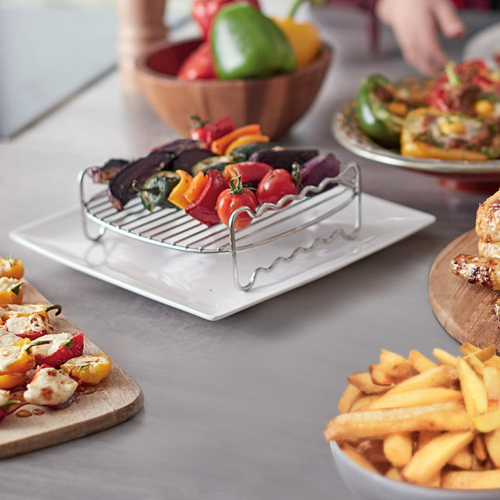 Philips HD9904/01 Party-Kitfür Airfryer Turbostar mit 0,8kg Fassungsvolumen (Grillrost und 7 Silikon