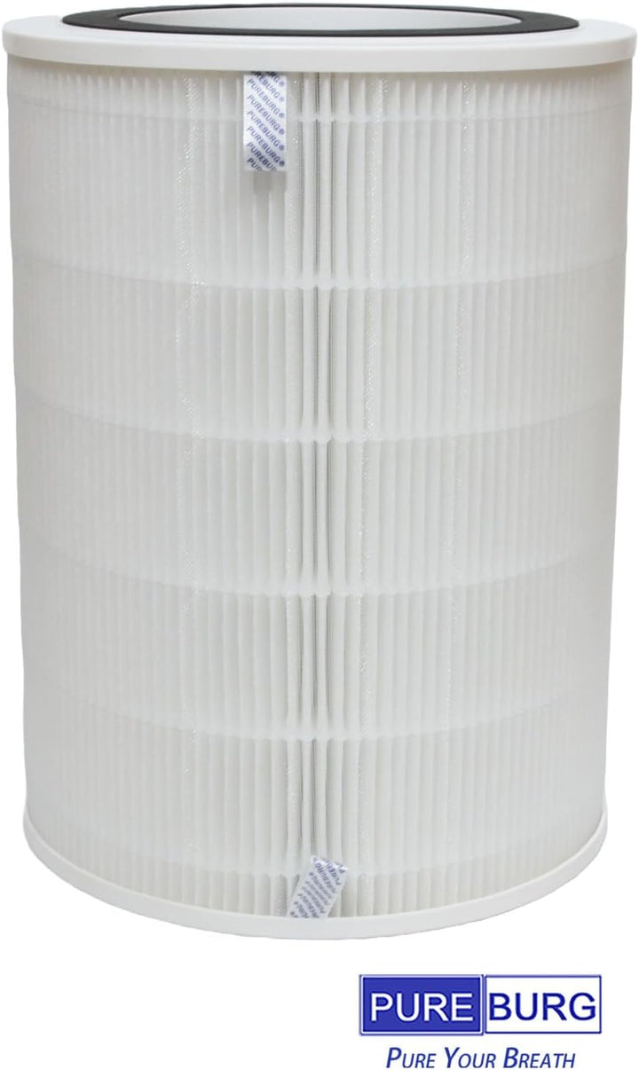 PUREBURG Ersatz-HEPA-Filter kompatibel mit Proscenic A9 und Pro Breeze PB-P07 Luftreiniger, H13 4-St