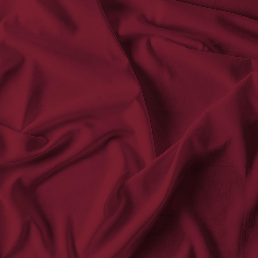 Italian Bed Linen Max Color Bettwäsche-Set, Bordeaux, Doppelte, Bordeaux