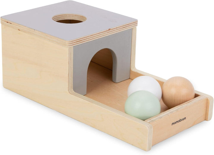 mamabrum Montessori Holz-Spielzeug-Set: 6 Lernspielzeuge für Babys ab 6 Monaten - Fördert Motorik &