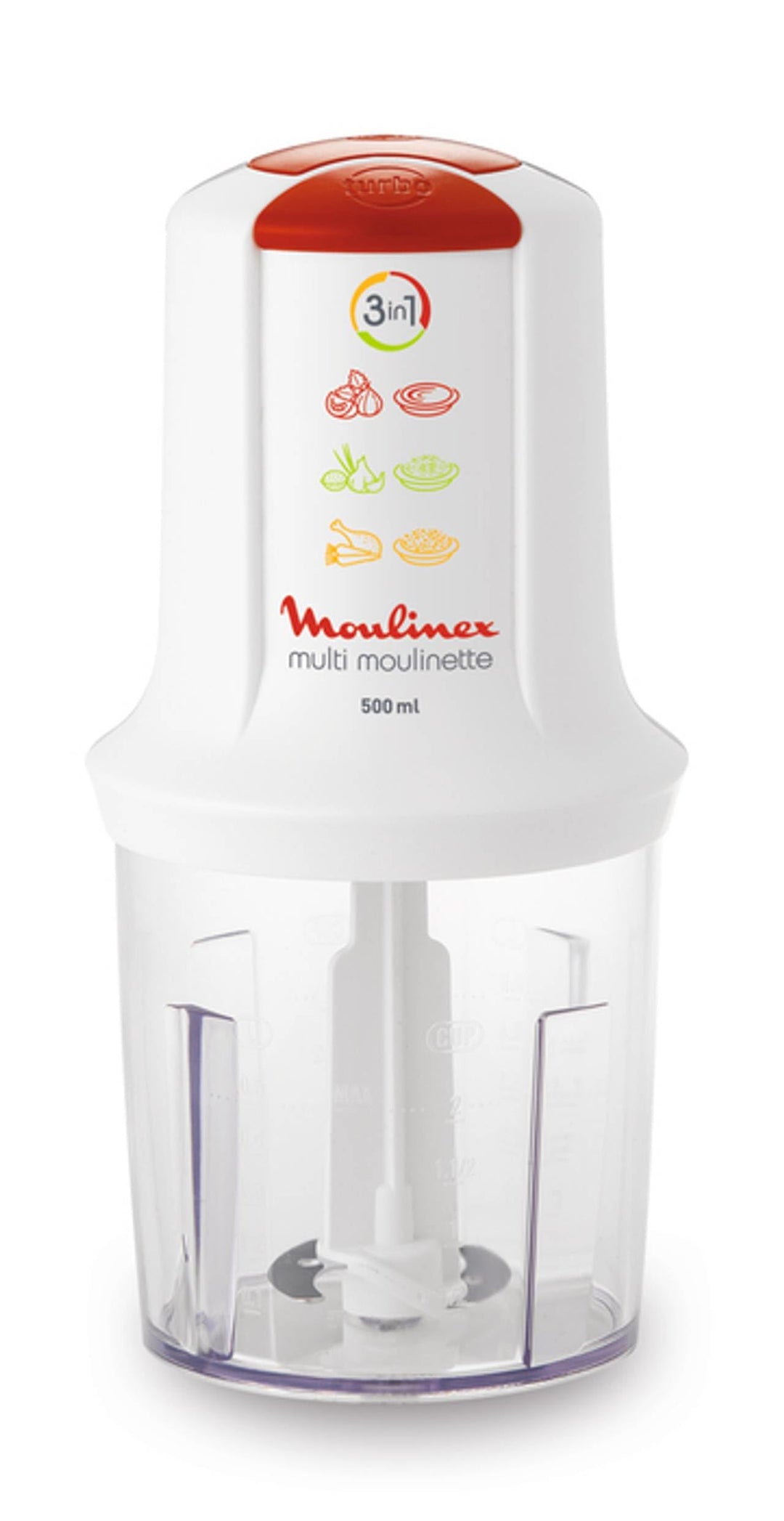 Moulinex - Hakmolen multi moulinette 400w - 500ml - 200gr - 2 snelheden
