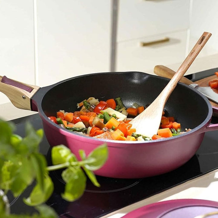 COOKUT - Die fabelhafte 8-in-1-Pfanne – 24 cm – ein einziges Utensil, das Pfanne, Topf, Schmorpfanne