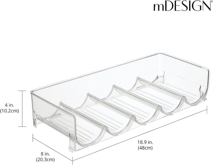 mDesign Flaschenhalter für Kühlschrank - stapelbarer Weinständer für 5 Flaschen - Getränkeaufbewahru