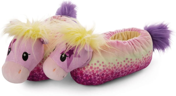 Nici 47850 Hausschuhe Pony Stars Pferd Candydust figürlich Gr. 34-37 (M) GREEN Gelb 34/37 EU, Gelb 3