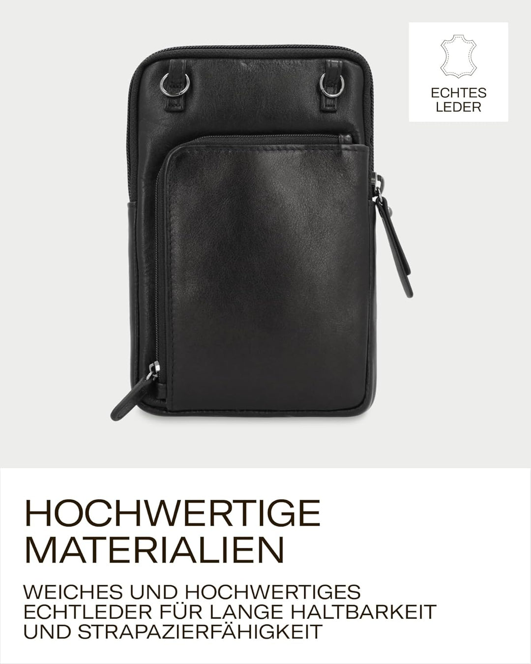 Picard Damen Handytasche NOEL aus Echtleder Mittel | mit Reissverschluss | Handytasche | Alltag, Aus