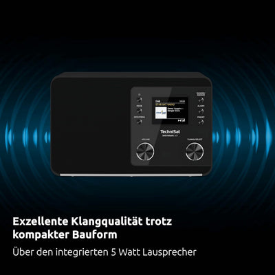 TechniSat DIGITRADIO 307 BT – DAB+ Radio mit BestTune (DAB, UKW, AUX in, Bluetooth-Audiostreaming, K