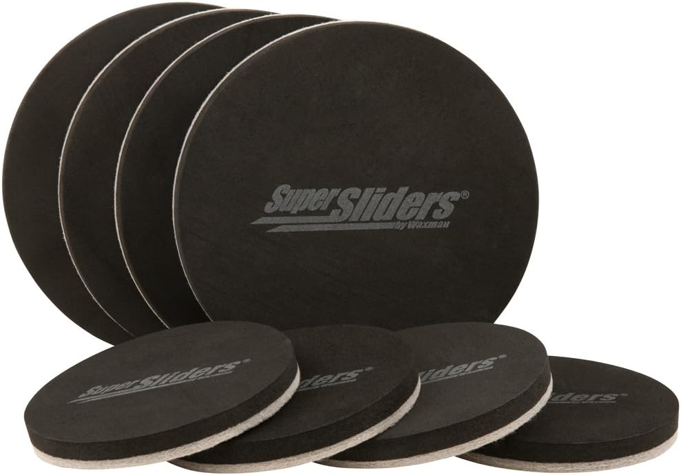 Super Sliders Verschiedene Wiederverwendbare Schieber und Selbstklebende Filz-Möbelpads für mühelose