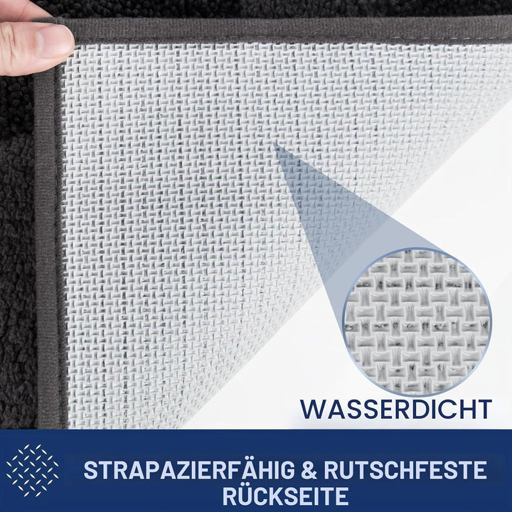FCSDETAIL Schmutzfangmatte waschbar 80 x 178 cm, Fussmatte Innen, absorbierend Fussmatte, rutschfest