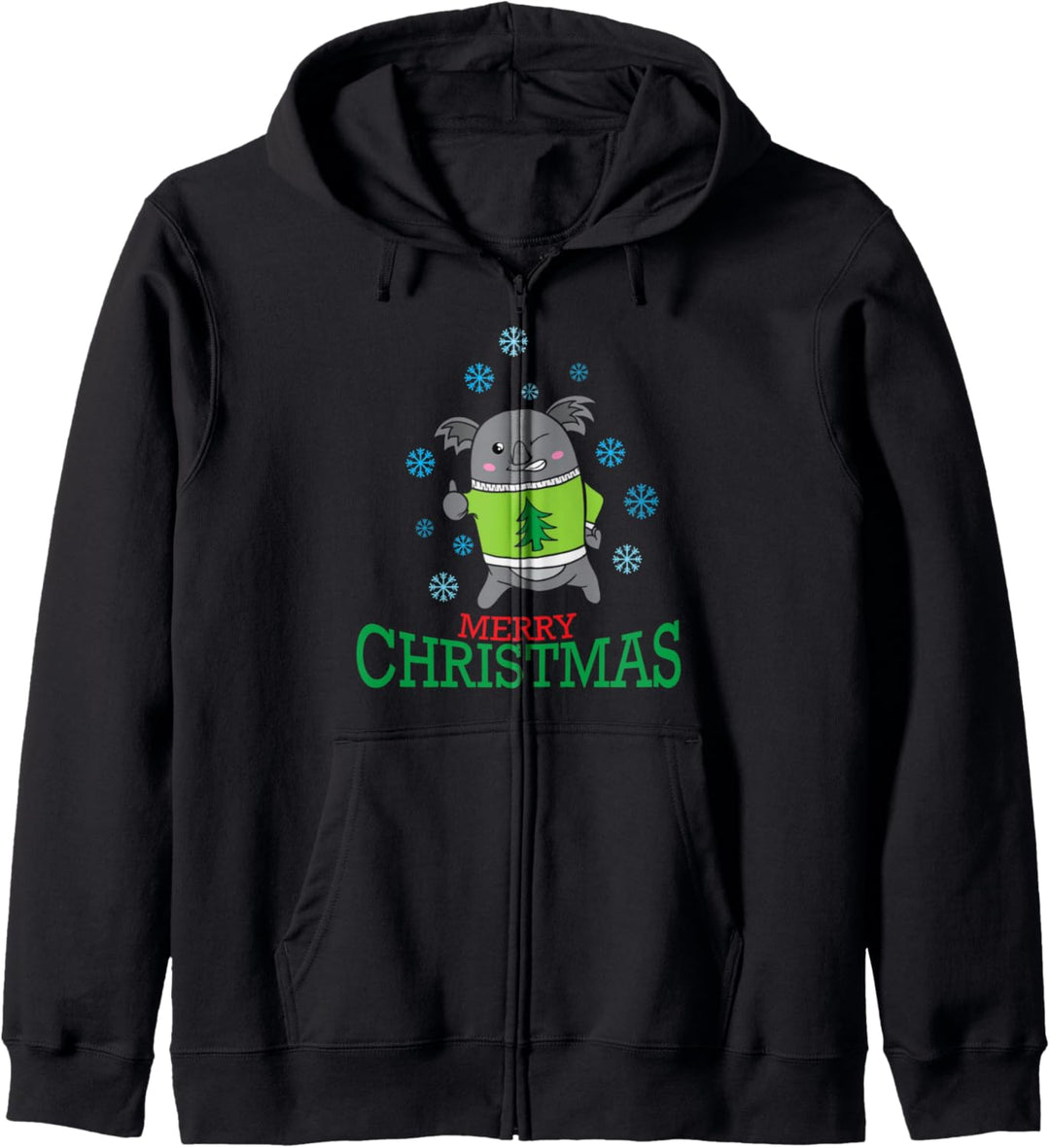 Koalabär wünscht frohe Weihnachten Kapuzenjacke