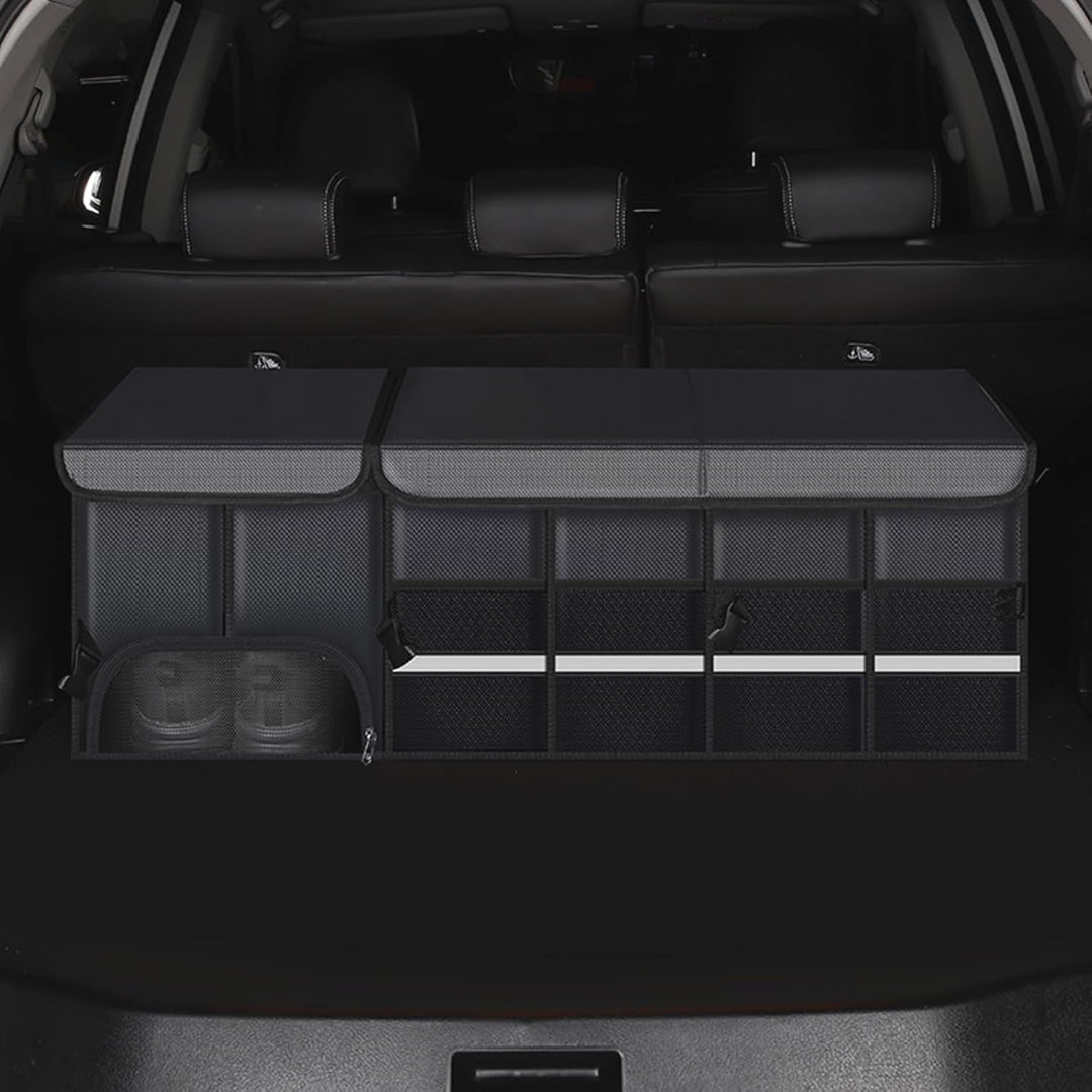 Ergocar Kofferraum Organizer Oxford-Gewebe, Grosses Fassungsvermögen, Wasserdicht, Abnehmbare Trennw