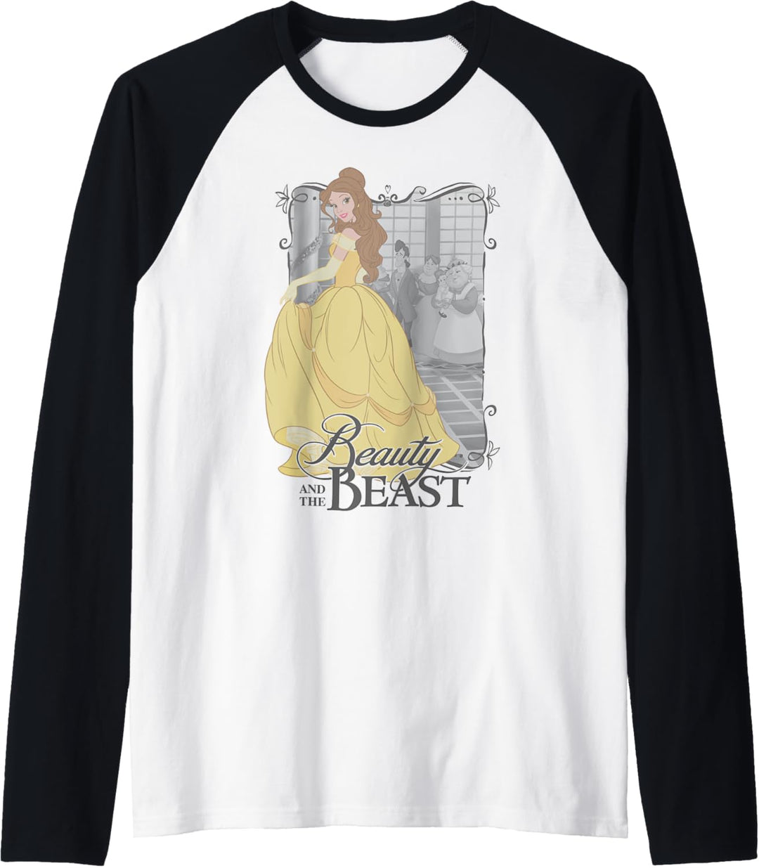 Disney Beauty And The Beast Belle Dancing Portrait Raglan
