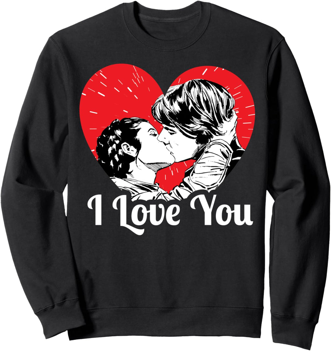 Star Wars Han & Leia I Love You Heart Poster Sweatshirt