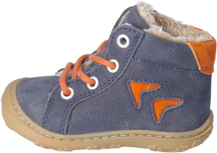 RICOSTA Mädchen und Jungen Lauflernschuhe Georg,Warmfutter,Leder,WMS:Mittel/Weit 20 EU Blau 180, 20