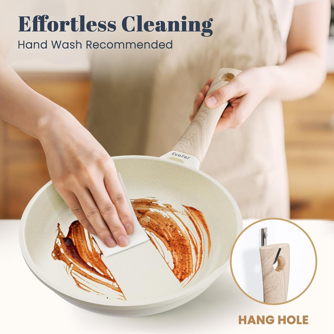 Keramik Pfanne 20cm Antihaft Beschichtet, Bratpfanne Induktion, Omelette Pfanne, Cooking Frying Pan,