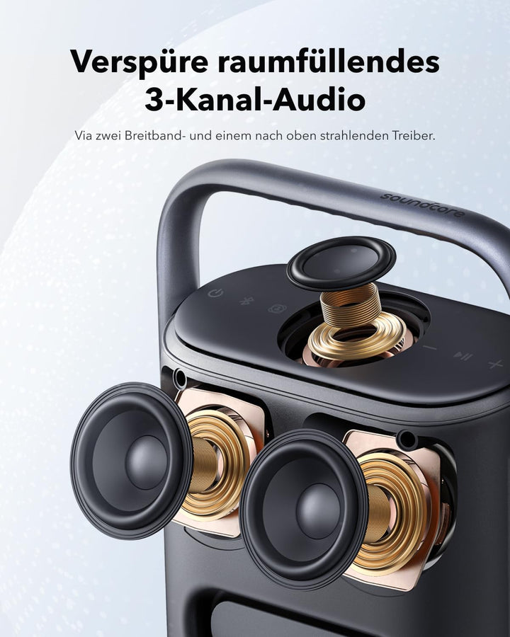 Soundcore Motion X500 leistungsstarker Bluetooth-Lautsprecher, kabelloser Lautsprecher, immersives R