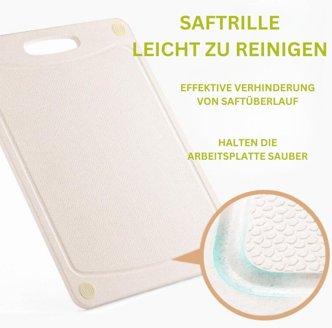 Schneidebrett Spülmaschinenfest aus Weizenstroh - stärker Alternative zu Kunststoff & Holz | ÖKO Ant