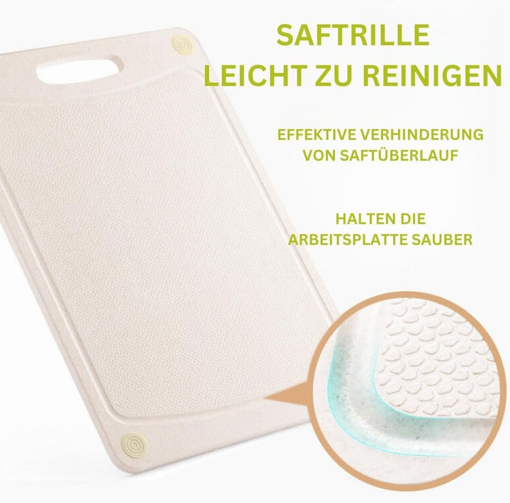 Schneidebrett Spülmaschinenfest aus Weizenstroh - stärker Alternative zu Kunststoff & Holz | ÖKO Ant