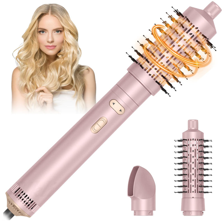 Rotierende Haarbürste, Air Styler 800 W, Ionen-Haartrockner, Heizbürste, 3-in-1, Lockenstab 38/50 mm