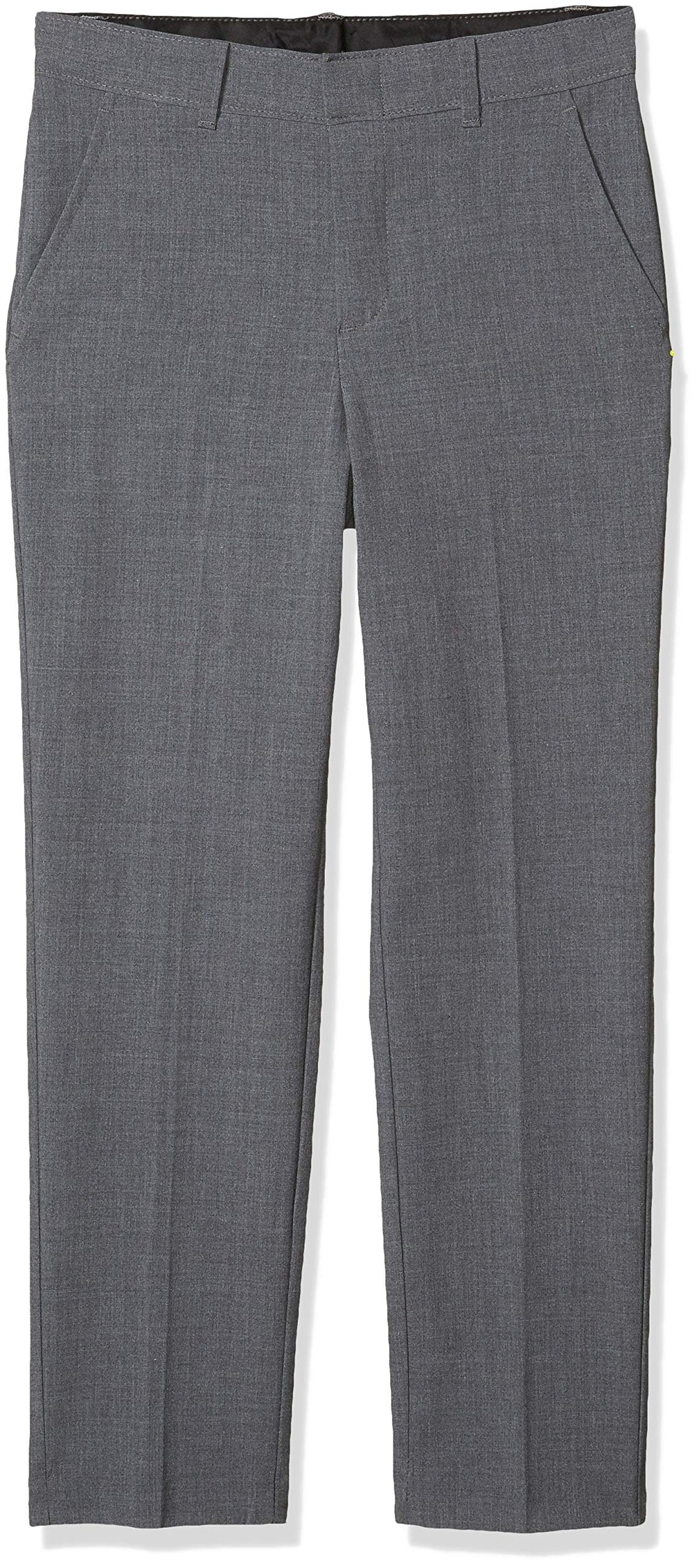 Van Heusen Flex-Stretch-Hose für Jungen, Flache Vorderseite 8 Husky Oxford-grau, 8 Husky Oxford-grau