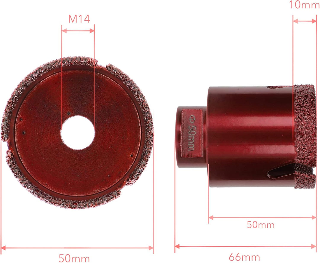 PRODIAMANT Speedmaster Fliesenbohrer 50 mm Profiqualität für Winkelschleifer zum bohren Fliese Feins