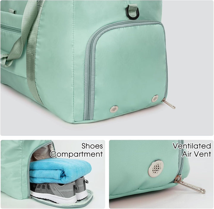 Ceneda Sporttaschen Klassische Reisetasche mit Schuhfach und Kulturtasche Sporttasche Damen Herren T