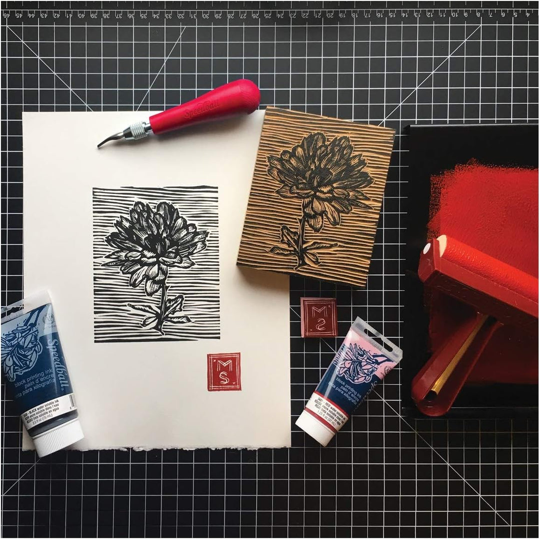 Speedball 3507 Water-Soluble Block Printing Ink – Bold Color With Satin Finish AP Certified 2.5 FL O