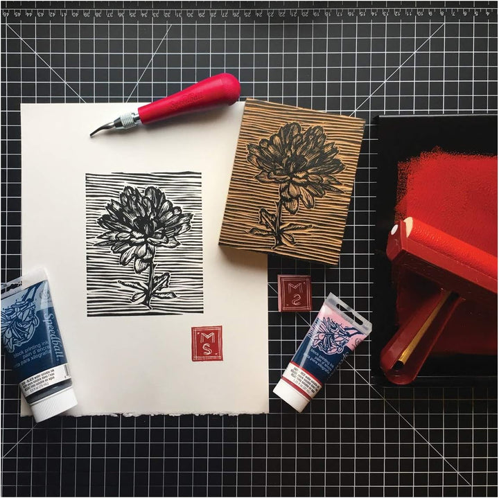 Speedball 3507 Water-Soluble Block Printing Ink – Bold Color With Satin Finish AP Certified 2.5 FL O