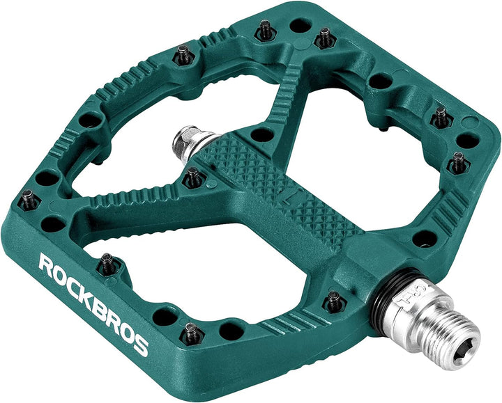 ROCKBROS Fahrradpedale Nylon MTB Pedale rutschfest Verschleissfest 9/16’’ Pedale für MTB, Rennrad, E