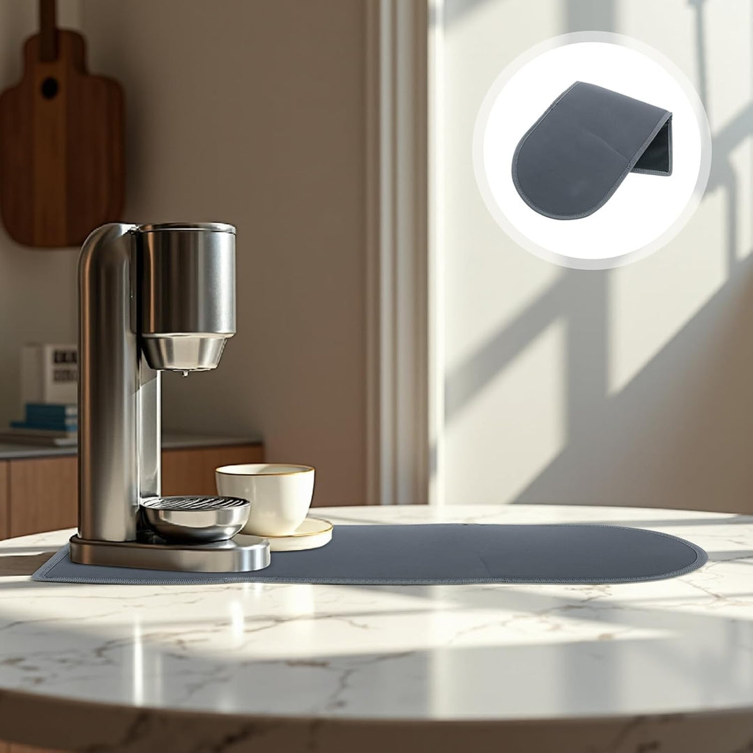 Gleitmatte für Slush Eis Maschine 48 X 18cm aus Hitzebeständigem Material Rutschfeste Unterlage für