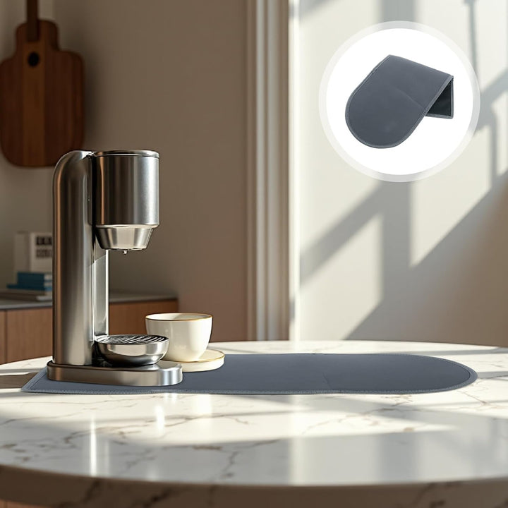 Gleitmatte für Slush Eis Maschine 48 X 18cm aus Hitzebeständigem Material Rutschfeste Unterlage für