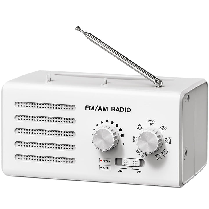 Transistorradio – AM FM Tragbares Radio mit Bestem Empfang, Eingebautem Lautsprecher, Kopfhöreransch