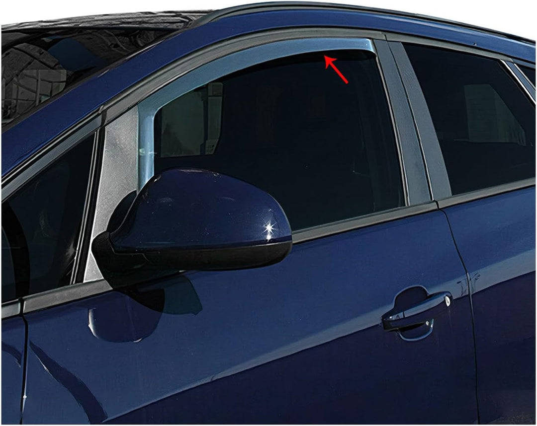 Windabweiser Regenabweiser für Skoda Citigo 2011-2025 Dunkel Acryl 2tlg, Windabweiser / Dunkel