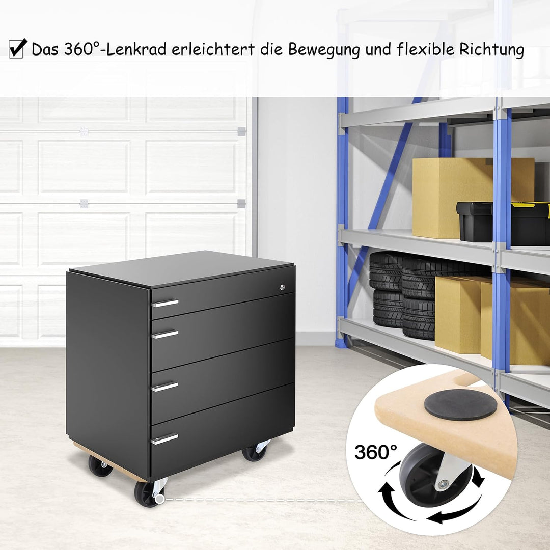 HENGMEI Rollbrett Transportroller 2 Stück, 200 kg Belastbarkeit pro Plattform mit 360° Rolle Kann an