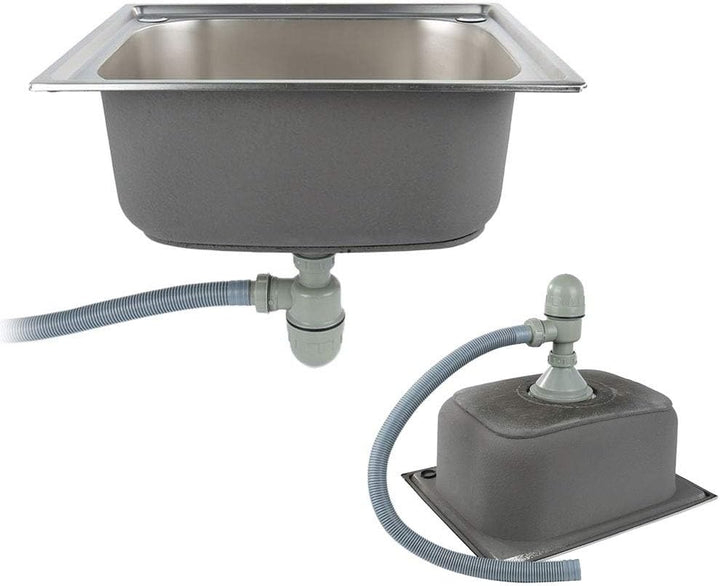 Edelstahlspüle Campingspüle - -Edelstahlspüle Einbauspüle Aufbauspüle Spülbecken Spüle Küchenspüle-E