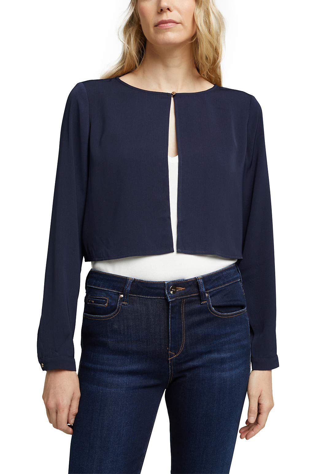 ESPRIT Damen Jacke 38 400/Navy, 38 400/Navy