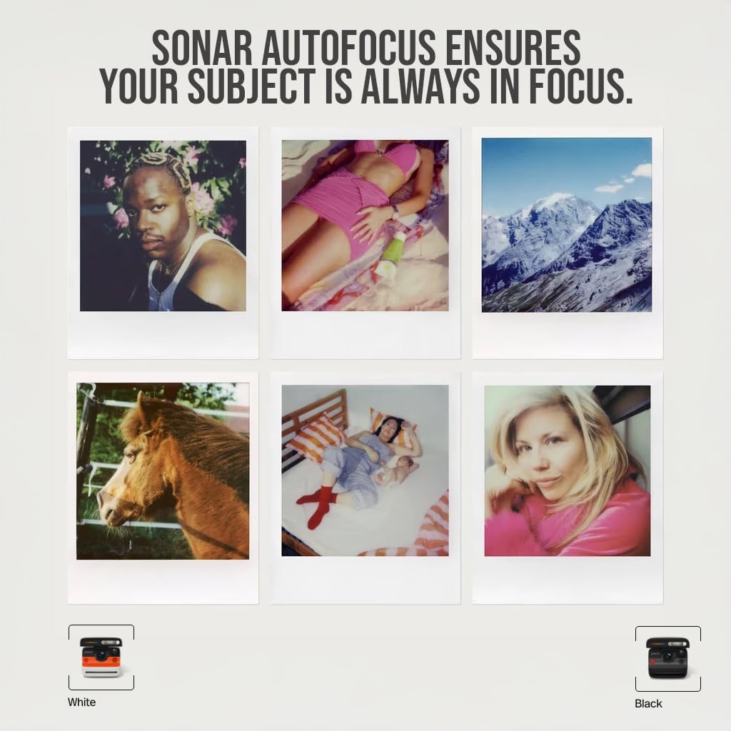 Polaroid Everything Box Flip Sofortbildkamera, analog, Format 79 x 79 mm, weiss, mit Bluetooth & Fil