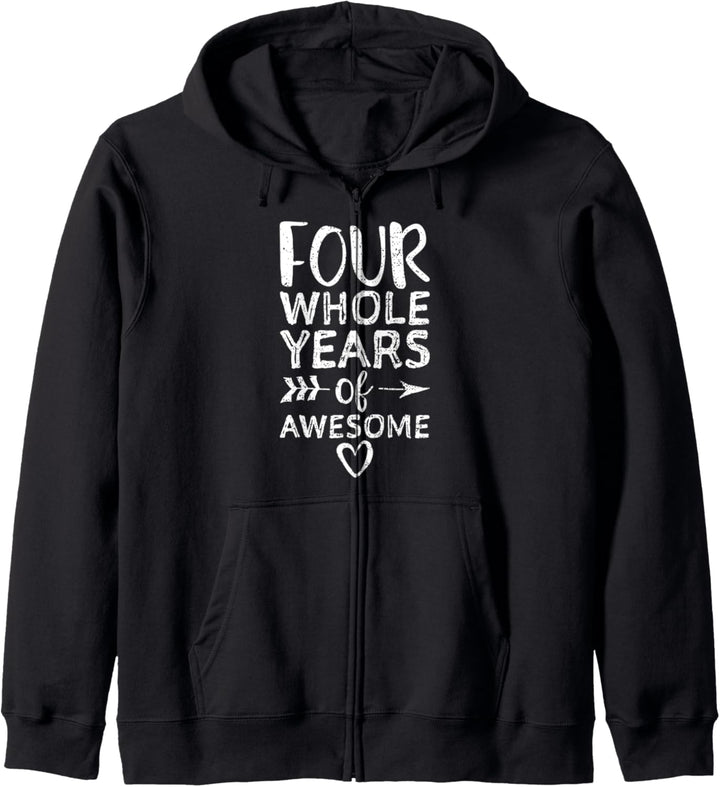 Four Whole Years Of Awesome - 4. Geburtstag Kapuzenjacke