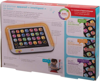 Fisher-Price Lernspass, Lernspielzeug für Kleinkinder, Smart Stages Tablet Computer-Attrappe mit Mus