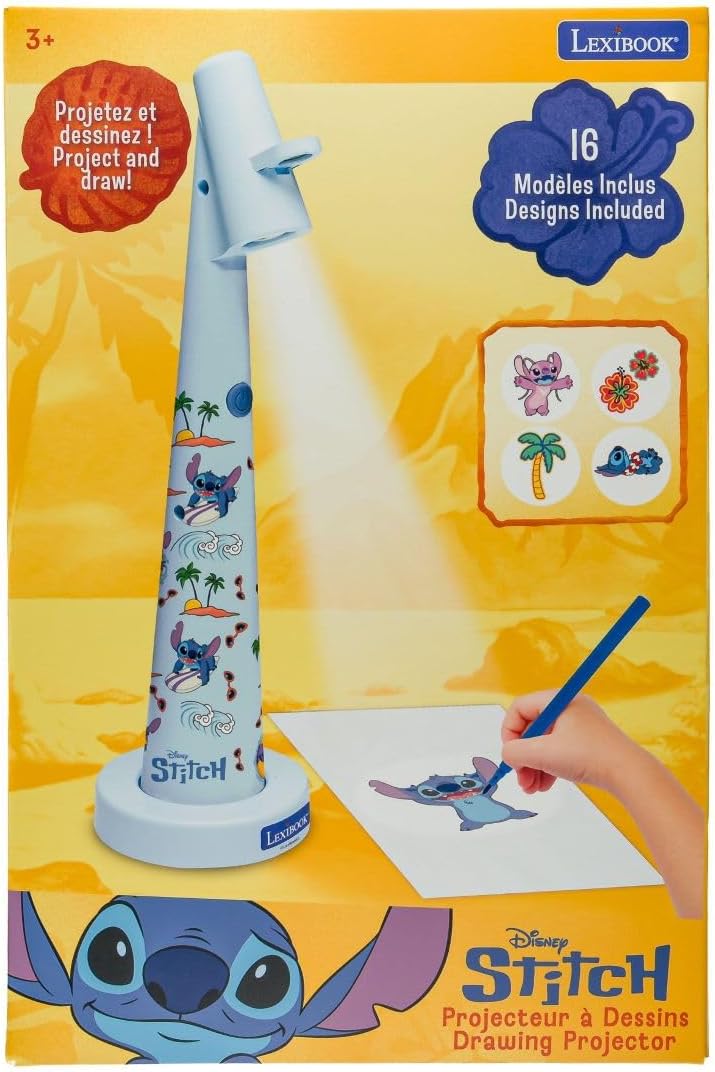 Lexibook, Disney Stitch, Stitch Zeichenprojektor, Blau, CRP10D, Disney Stitch