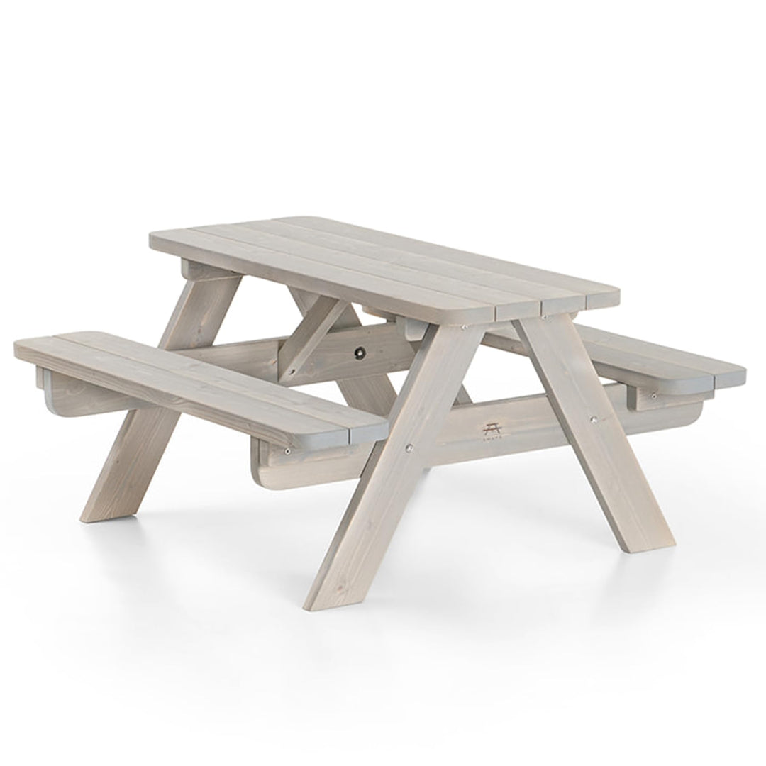 Amata Classic Design Kinder Picknicktisch Mini UNGURS Collection - Wetterfester Picknicktisch aus Ho