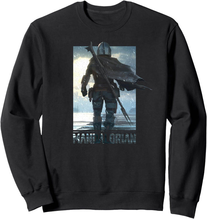 Star Wars Mandalorian Mando Walking Away Poster Sweatshirt