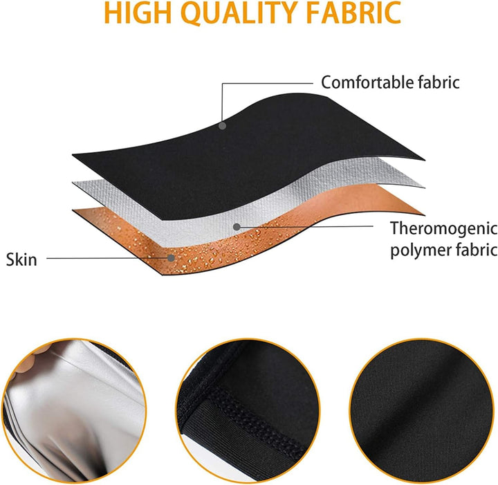 KUMAYES Bauchweggürtel Herren Fitness Gürtel Sauna Sport Taillenformer Saunagürtel Schwitzgürtel Wai