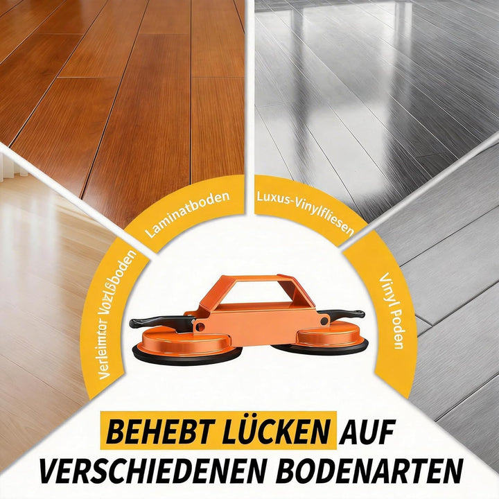 Bodenspalt-Reparaturwerkzeug, Laminat-Verlegewerkzeug, Verbesserter Saugnapf &amp; 6 Klebepads für Lamin