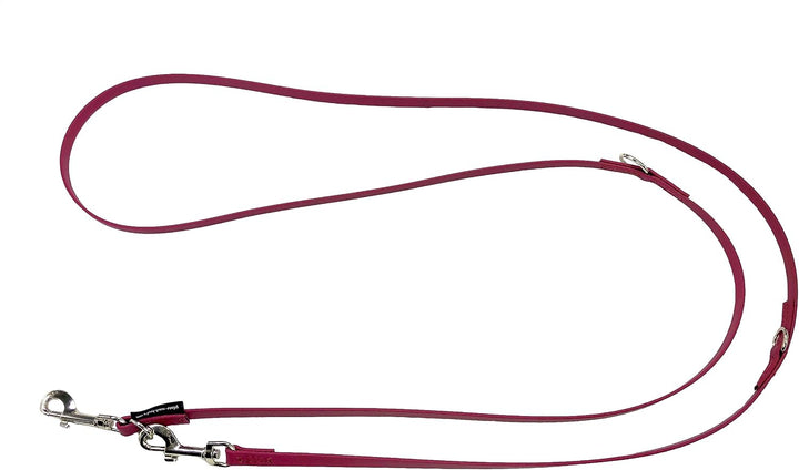 Biothane Hundeleine kleine Hunde/grosse Hunde verstellbar 2m / 2,40m / 2,80m / 3,50m / 5m SILBERNER