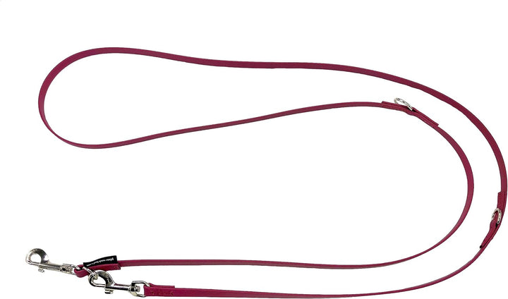Biothane Hundeleine kleine Hunde/grosse Hunde verstellbar 2m / 2,40m / 2,80m / 3,50m / 5m SILBERNER